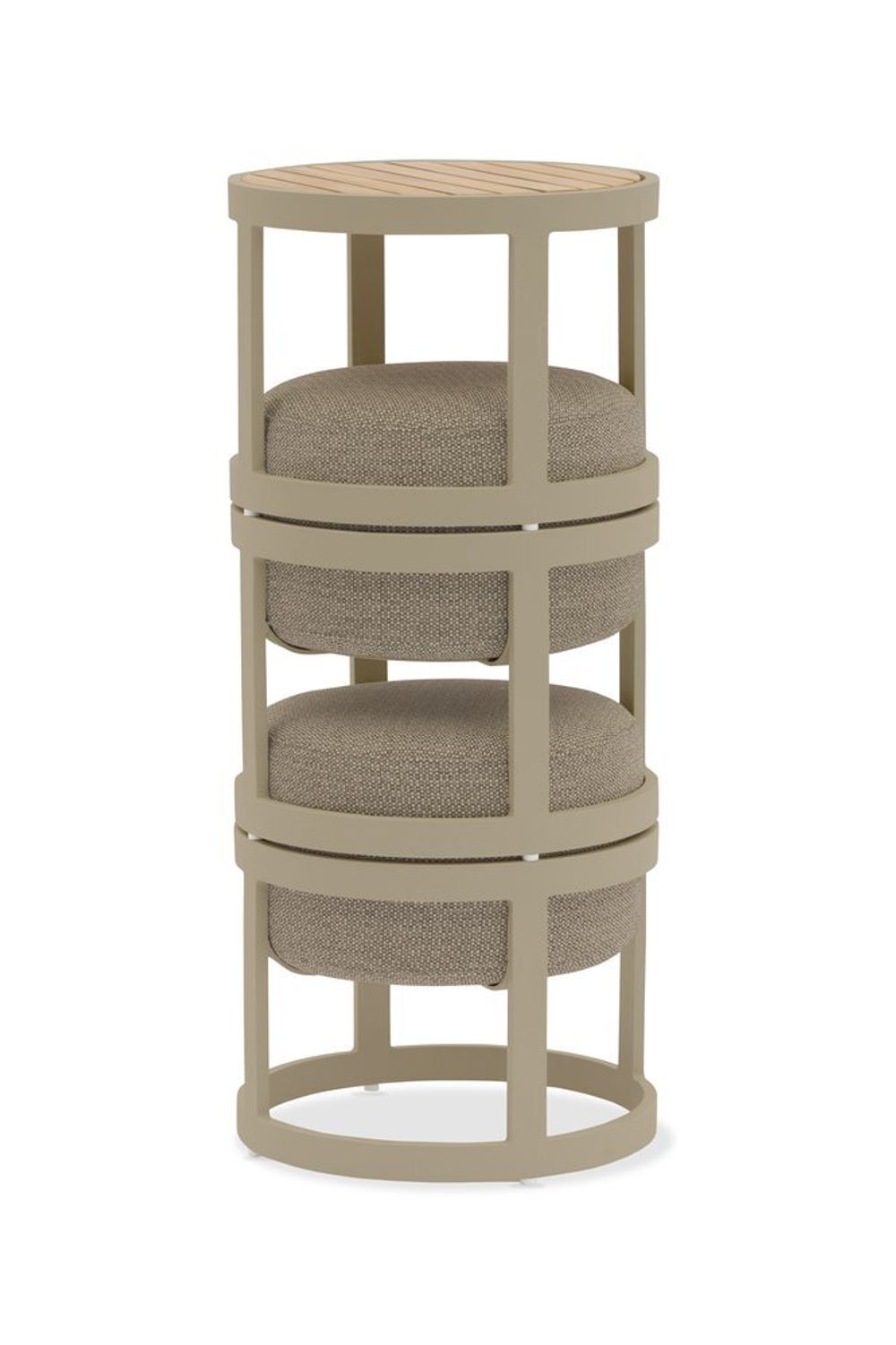 Tumba, комплект бежевый/коричневый, алюминий