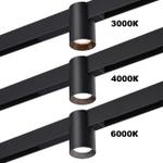 359955 PORT NT25 218 черный Трековый св-к диммир. со сменой цв.температуры, пульт ДУ/Tuya Smart Life IP20 LED 10W 3000-6000K 90-240V VECTOR