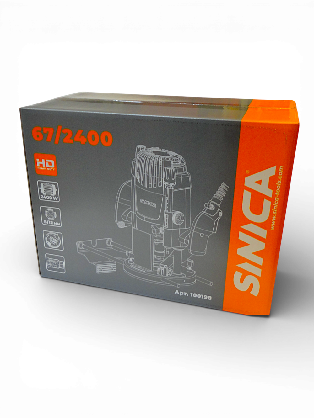 Фрезер универсальный, адаптированный для установки в стол, ход фрезы 67мм, 2400 Вт., SINICA