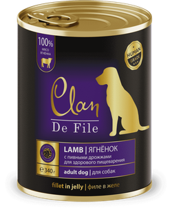Clan De File Консервы для собак (ягненок)