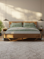Двуспальная кровать 160х200 Калантея из дерева, массив дуба