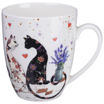 Кружка 430мл "Лавандовые коты, 425-163