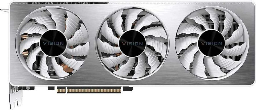 Видеокарта Gigabyte PCI-E 4.0 GV-N3070VISION OC-8GD 2.0 LHR NV RTX3070 8192Mb 256 GDDR6