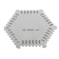 Толщиномер гребенка измерительная толщины мокрого слоя краски 25-3000 В футляре.