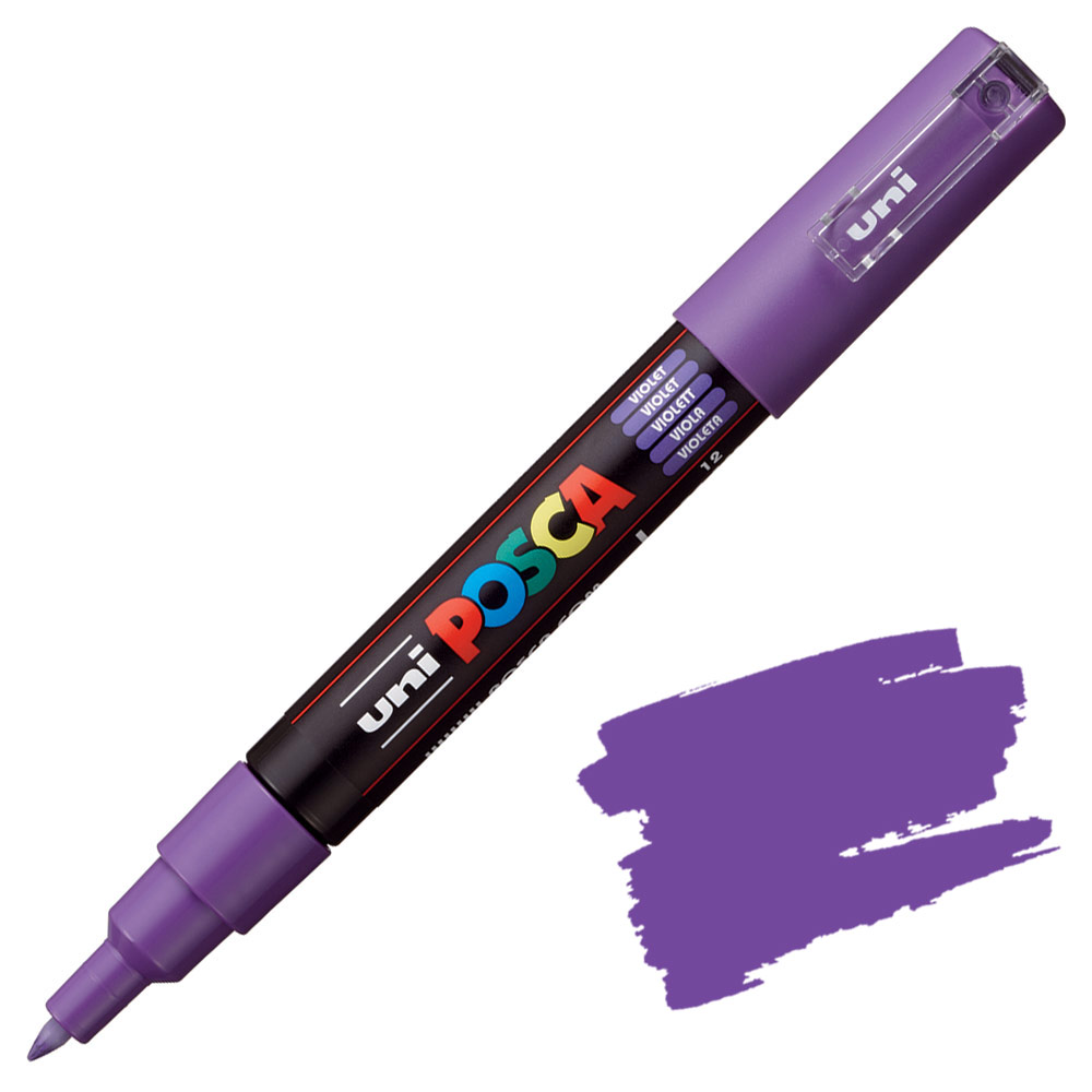 Маркер UNI POSCA PC-1M, 0.7 мм. Violet