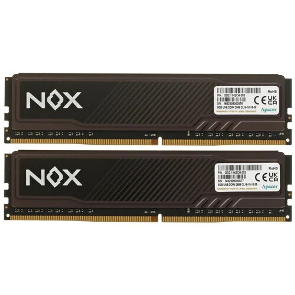 Модуль памяти DDR4 16GB (2*8GB) Apacer AH4U16G26C08YMWAA-2