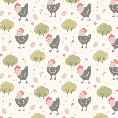 Пасхальные курочки и яйца