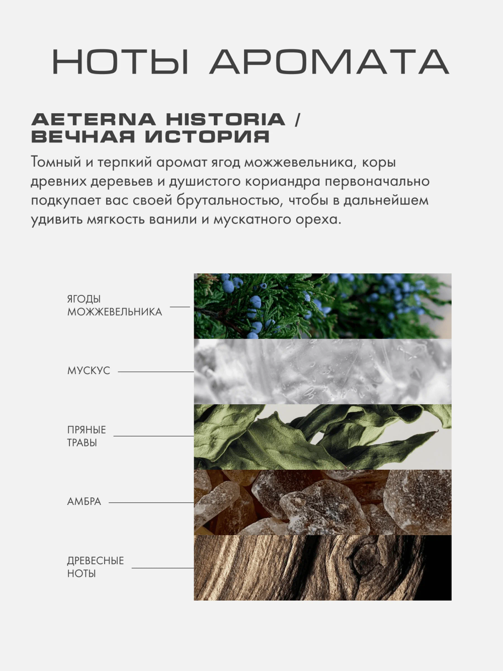 Духи ”Aeterna historia” (Вечная история) 50мл