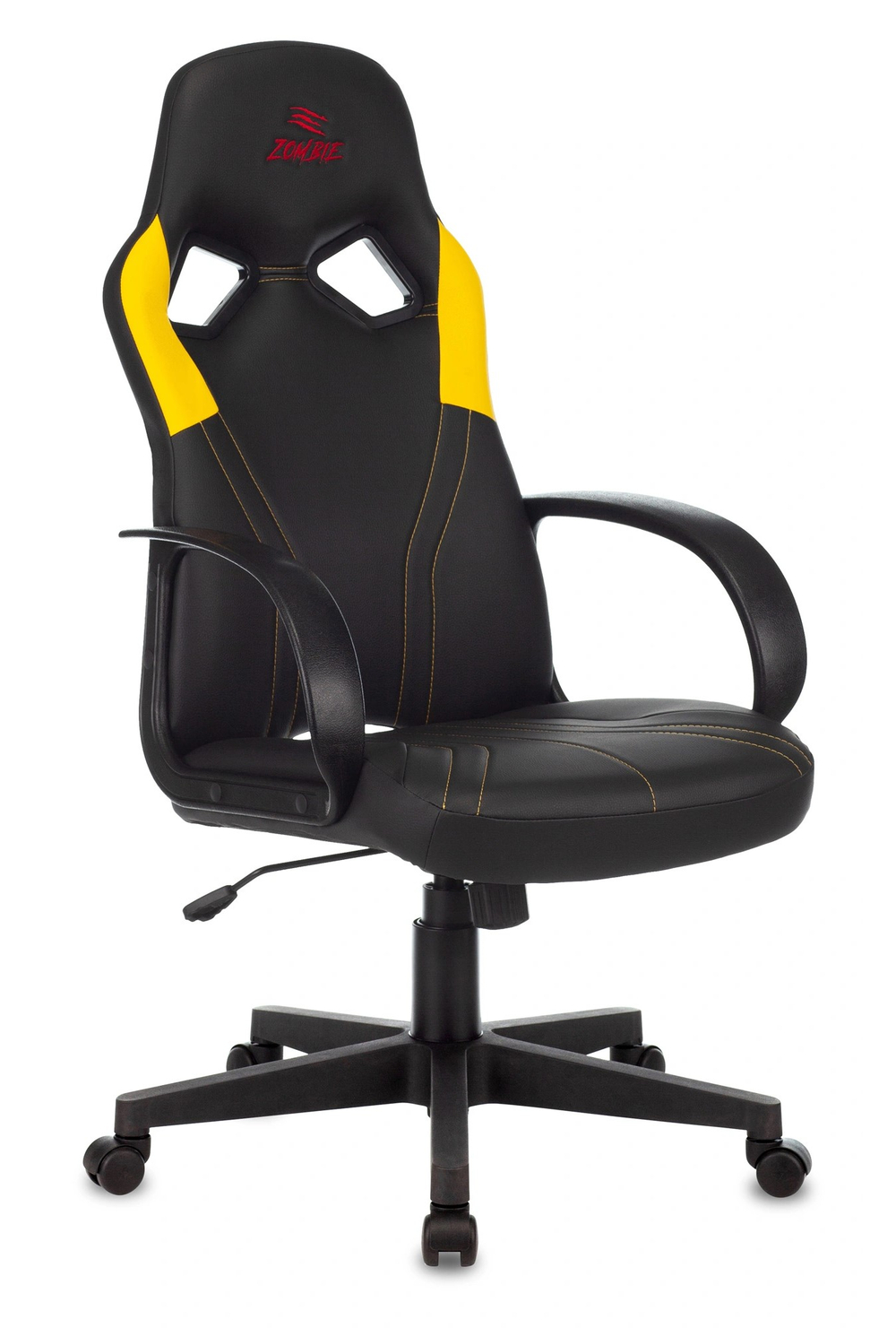 Кресло БЮРОКРАТ Zombie RUNNER черн/желт.
