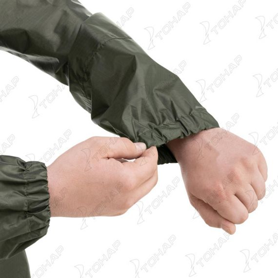 Костюм ветровлагозащитный Походный, цв.зеленый PU 5000 р.48 (T-KS-VVZ-M-PU5-002) Helios