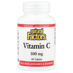 Natural Factors, витамин C, 500 мг, 90 таблеток
