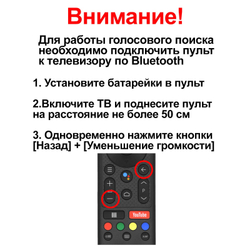 Голосовой пульт JX-C005 CH-VER.2 (H-LED32ES5008) для телевизоров Hyundai, белый W