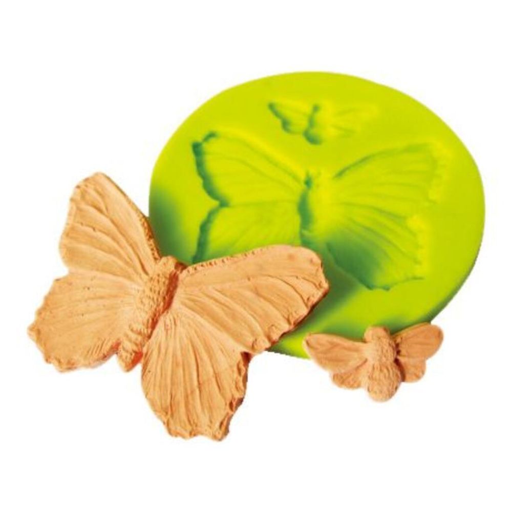 Форма кондитерская "Бабочка" d 6*0,5 см (2/4,5 см) силикон P.L.