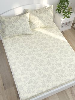 Постельное белье перкаль Сказка "Шамбала" 2-спальное Наволочка 50х70 см 2 шт Простынь на резинке 160x200 см Пододеяльник 175x215 см