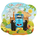 Пазл фигурный в рамке 15эл. "Синий Трактор в Африке" 4650250545989 (Умные игры)