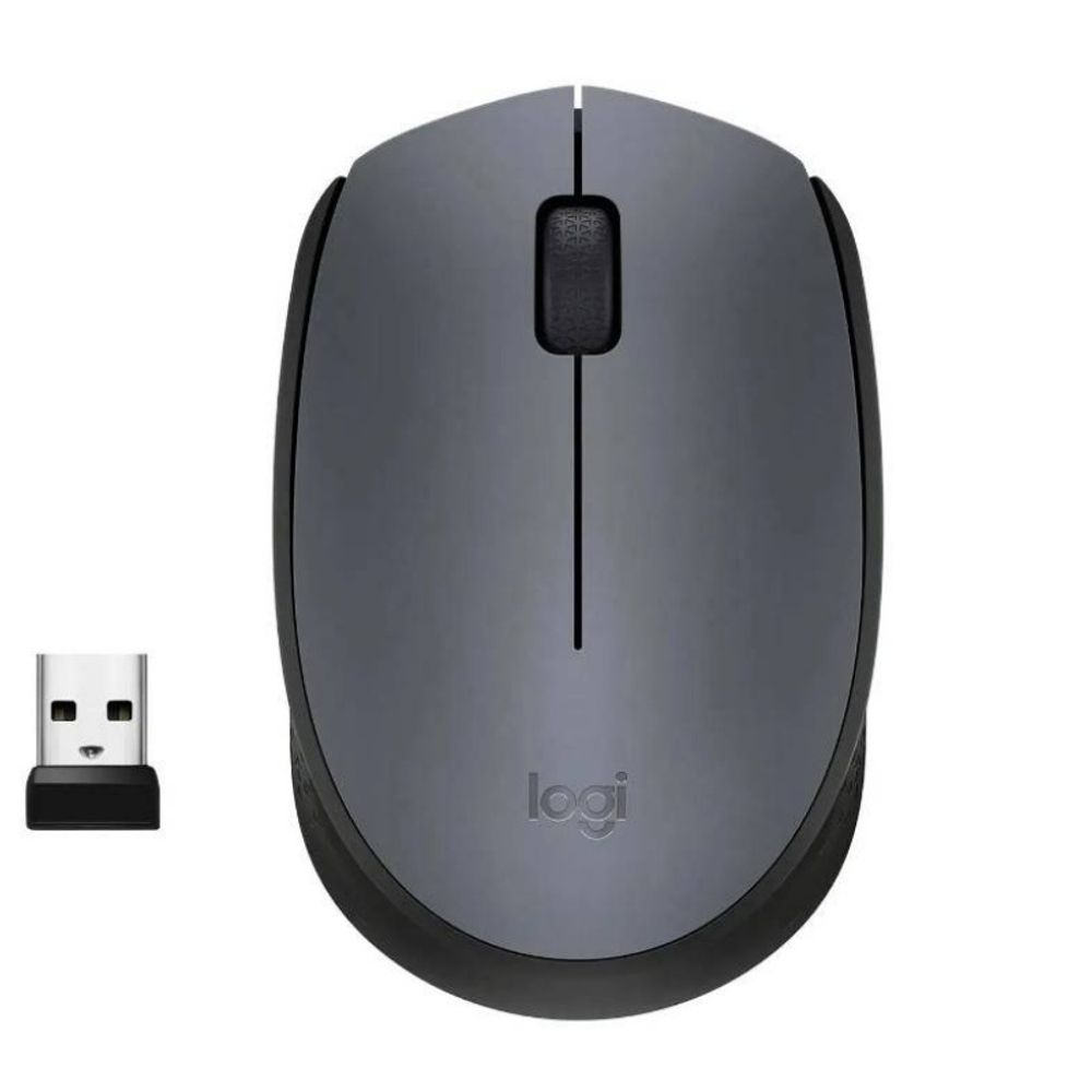 Мышь Logitech M170, беспроводная 2.4 GHz, Grey