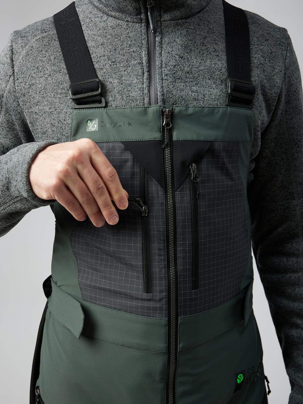 Полукомбинезон мембранный Bib Ахун (Хаки)