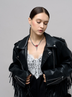 Колье "Red Soul Trio" Silver