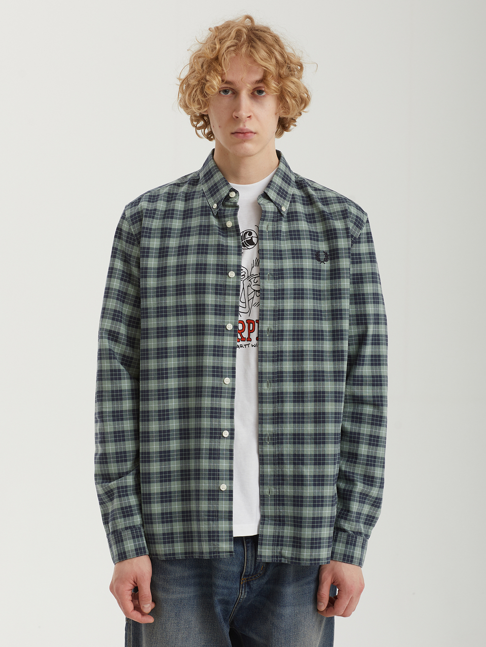 Мужская Рубашка Tartan Oxford