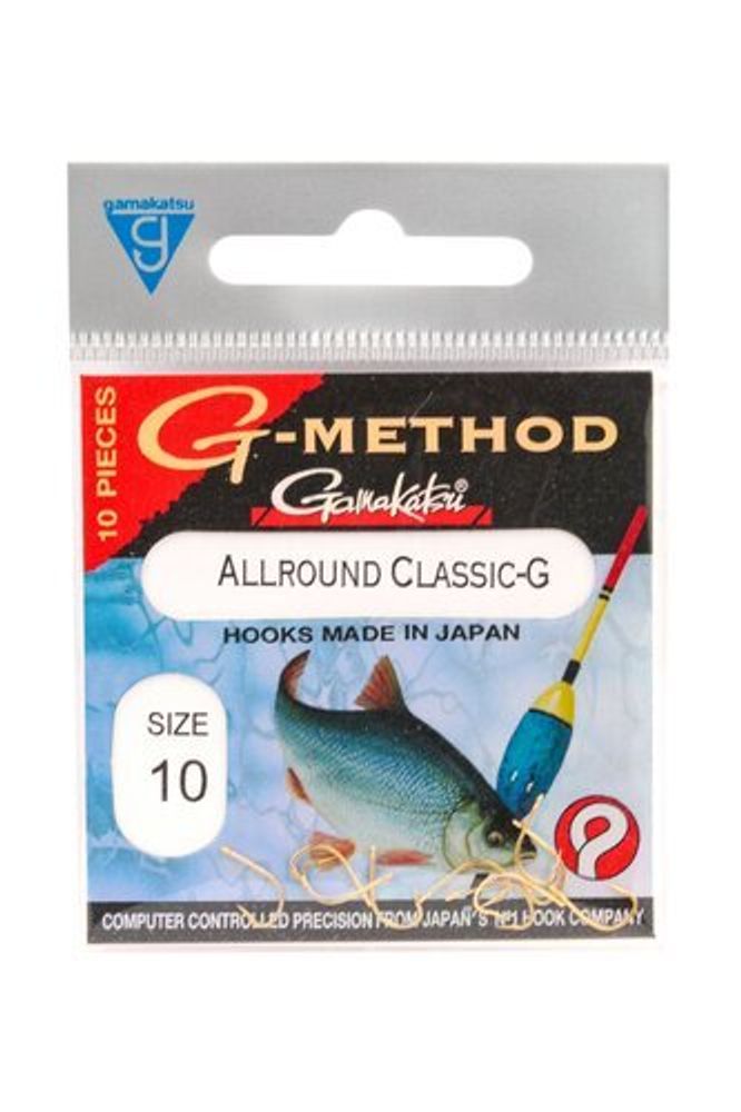 Крючок Gamakatsu G-Method Allround Hooks Gold №10