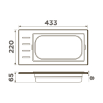 Контейнер Omoikiri DC-01-1-GB