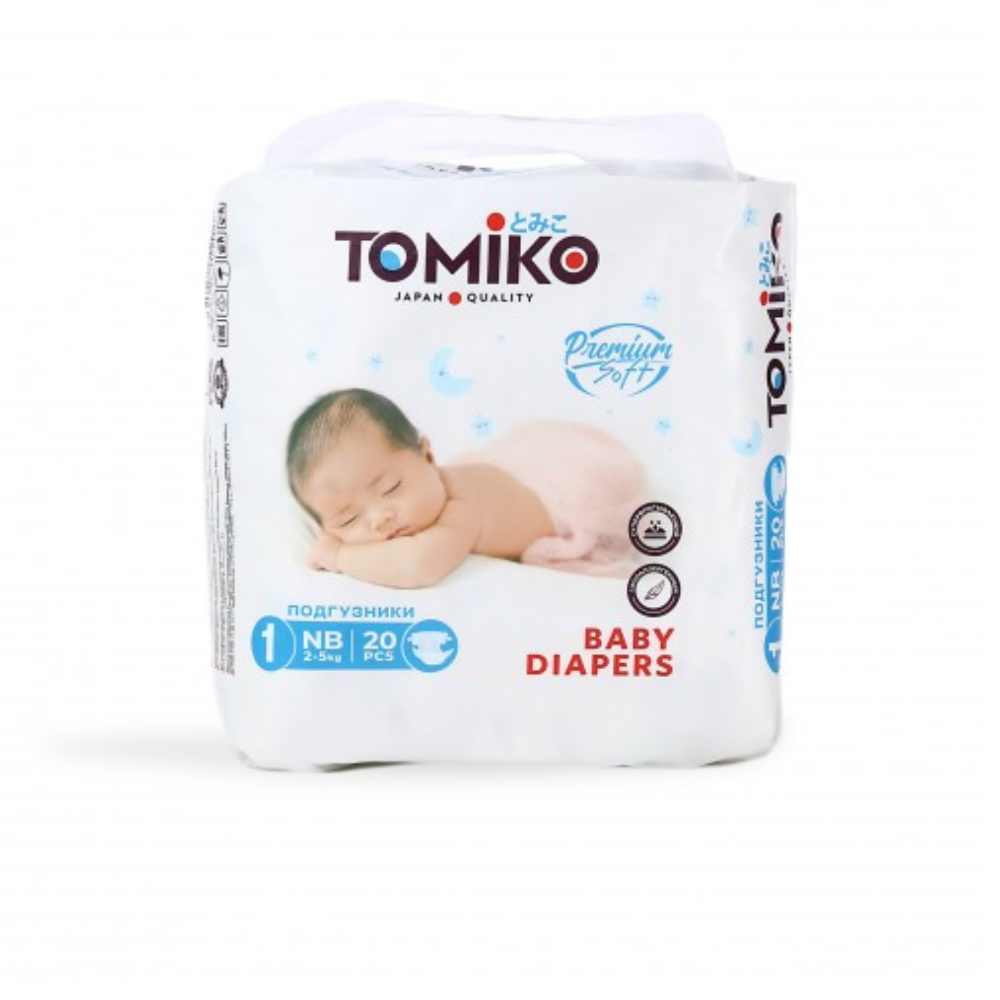 Подгузники TOMIKO № 1 20 шт