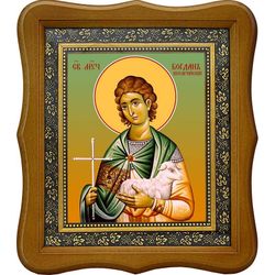 Богдан (Феодот) Кесарийский (Каппадокийский) мученик. Икона на холсте.