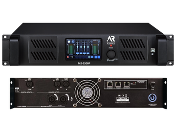 AUDIORUS M2-2500P Dante — усилитель мощности с интерфейсом Dante™, с DSP MARANI™ и с пресетами для AR-серии