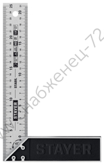 STAYER 250 мм, столярный угольник, Professional (3431-25)