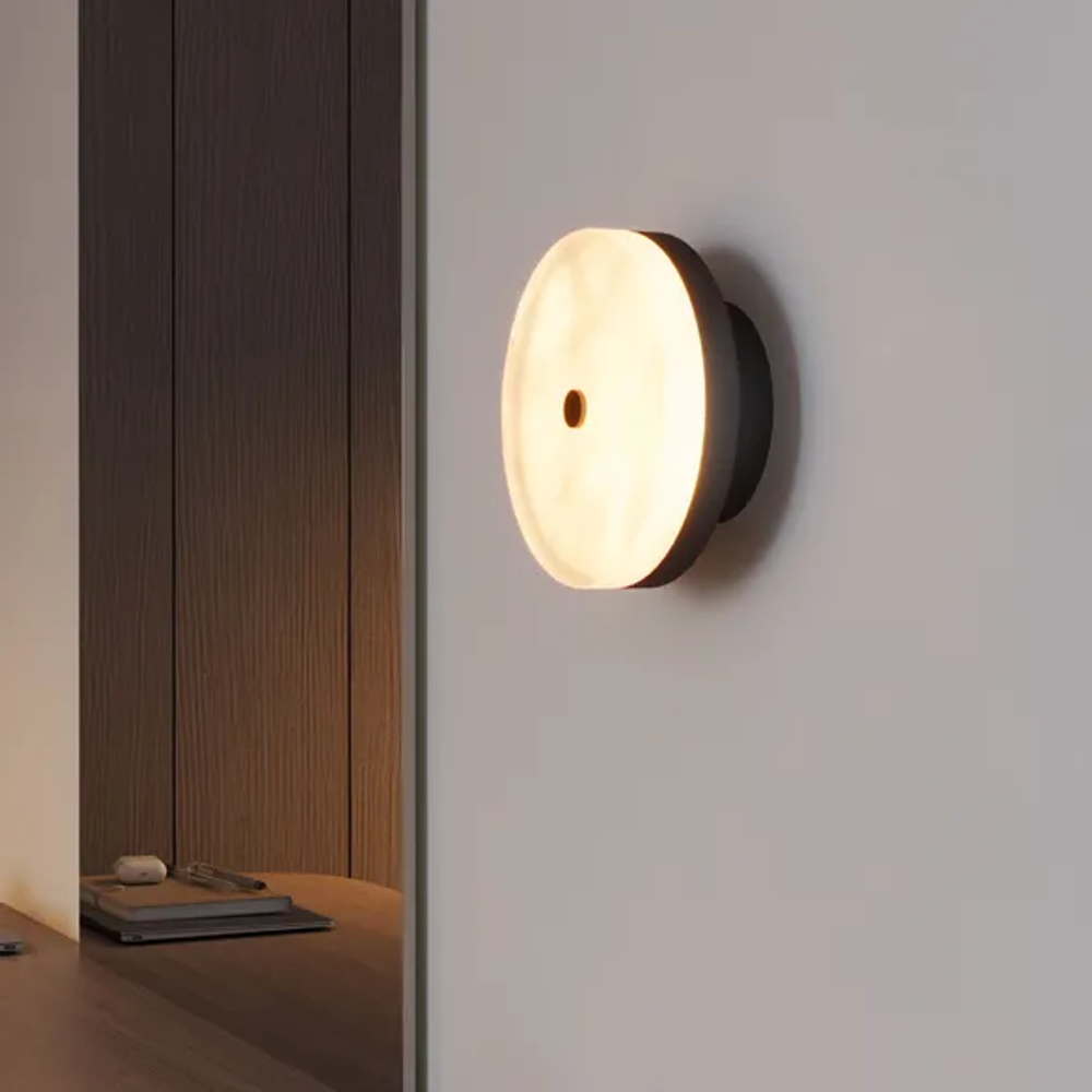 Светильник SP-MENTA-WALL-R165-12W Warm2700 (BK, 130 deg, 230V) (Arlight, IP20 Мрамор, 5 лет) 061700