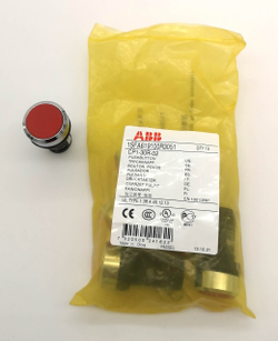 Кнопка красная без фиксации ABB CP1-30R-02, 2НЗ, 1SFA619100R3051