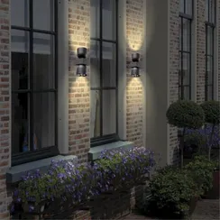 358114 STREET NT19 366 темно-серый  Ландшафтный настен.светильник IP65 LED 3000К 20W GALEATI