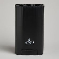 ПОДСТАВКА ДЛЯ НОЖЕЙ AGNESS С ТОЧИЛЬНЫМ КАМНЕМ 13,6*14,6*23 СМ