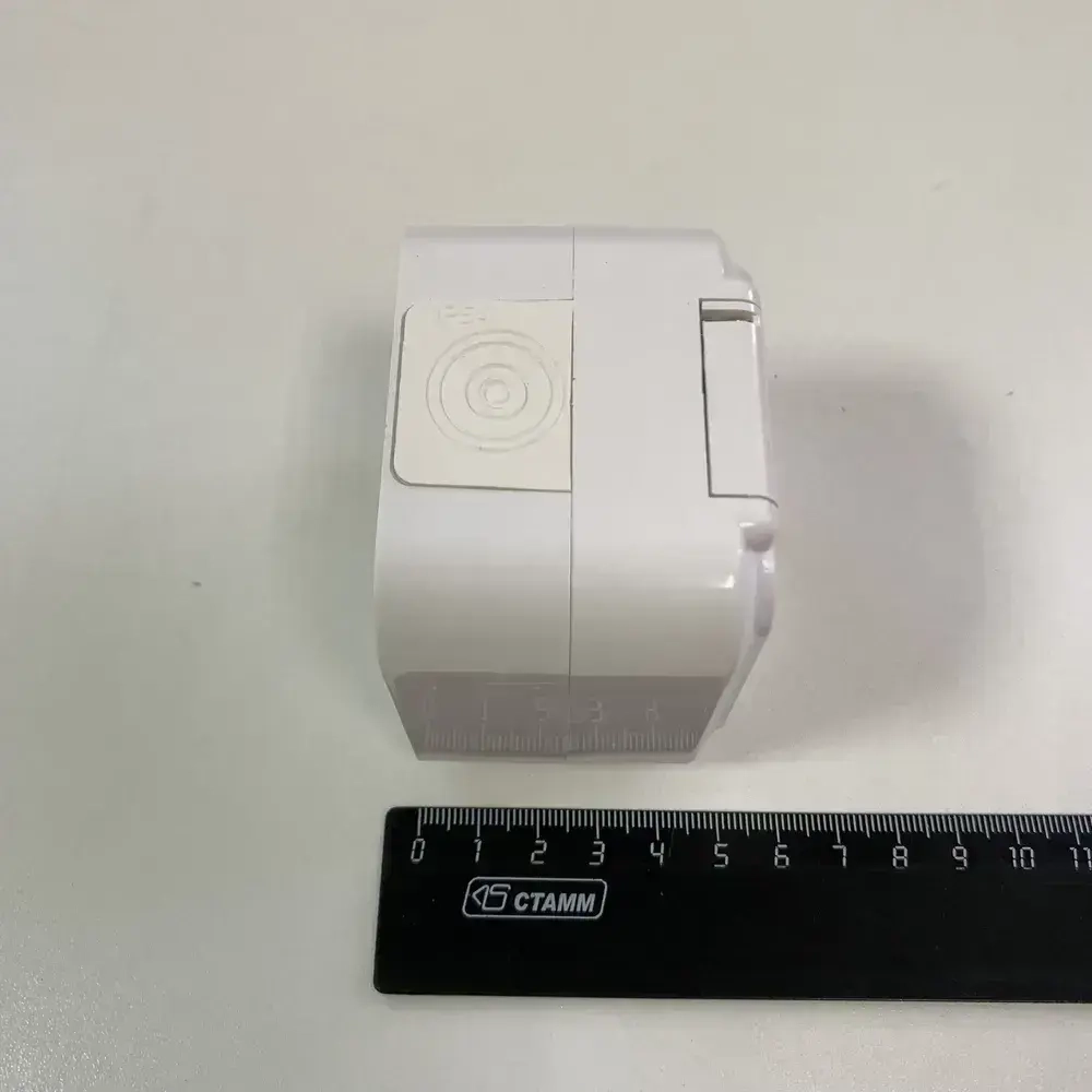 Розетка одноместная, уличная, влагозащищенная, открытой установки 16А, IP54 с заземлением, серия ПР, с крышкой