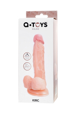 Реалистичный фаллоимитатор A-Toys Kirc телесный 17 см