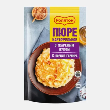Картофельное пюре Роллтон с жареным луком 240г
