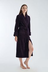 Халат женский махровый фиолетовый 4195 NUSA Турция