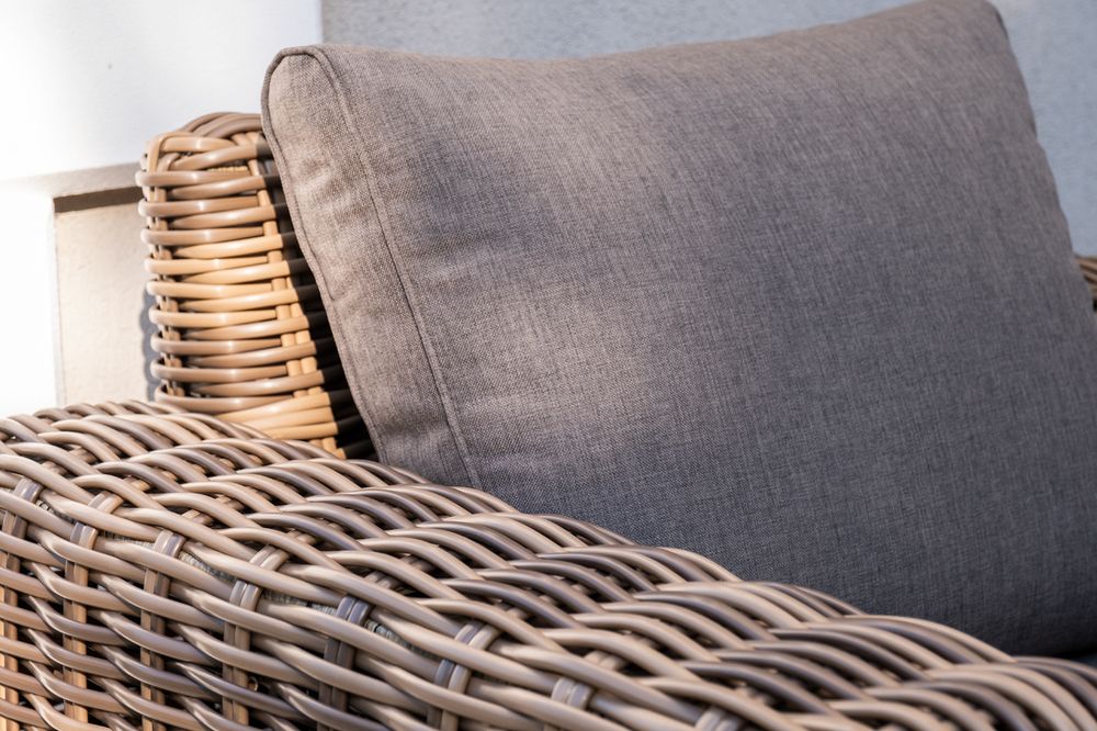 "Палермо" лаунж-зона из искусственного ротанга, цвет соломенный