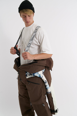 Комбинезон COOLZONE VETER коричневый/принт гора/белый