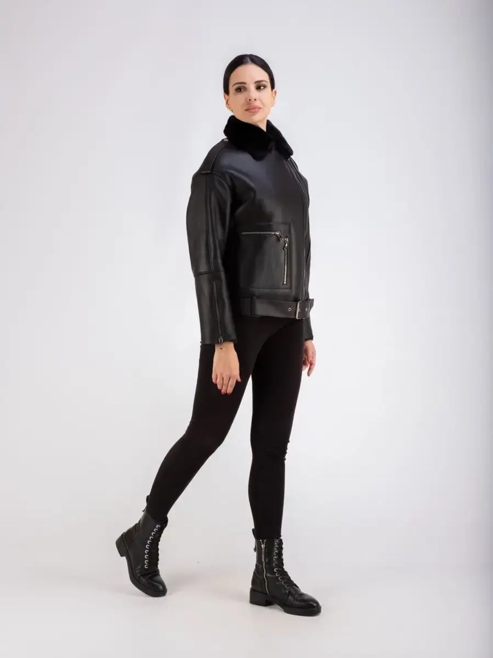 Дубленка женская натуральная зимняя