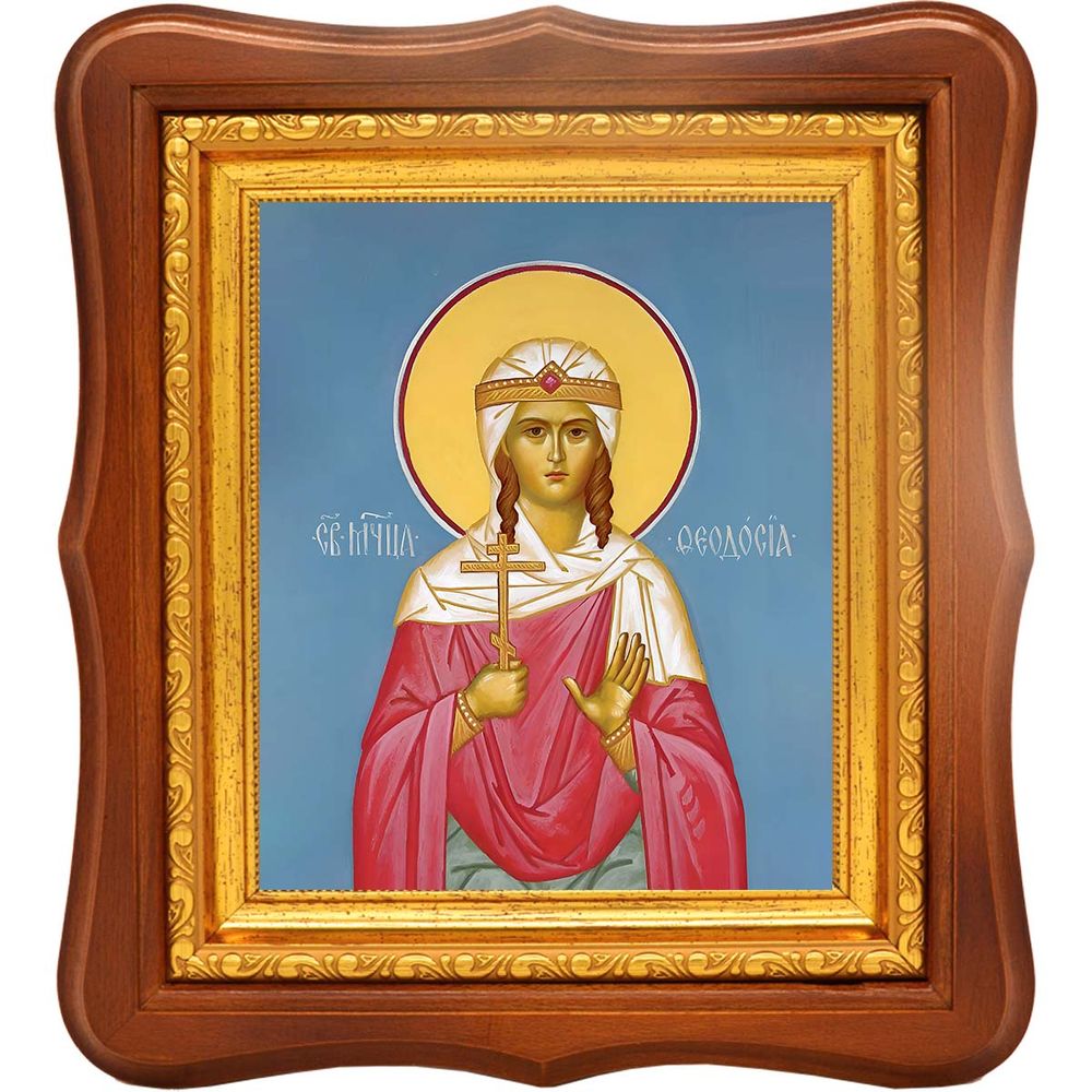 Феодосия (Феодора) Амисийская (Понтийская) святая мученица. Икона на холсте.
