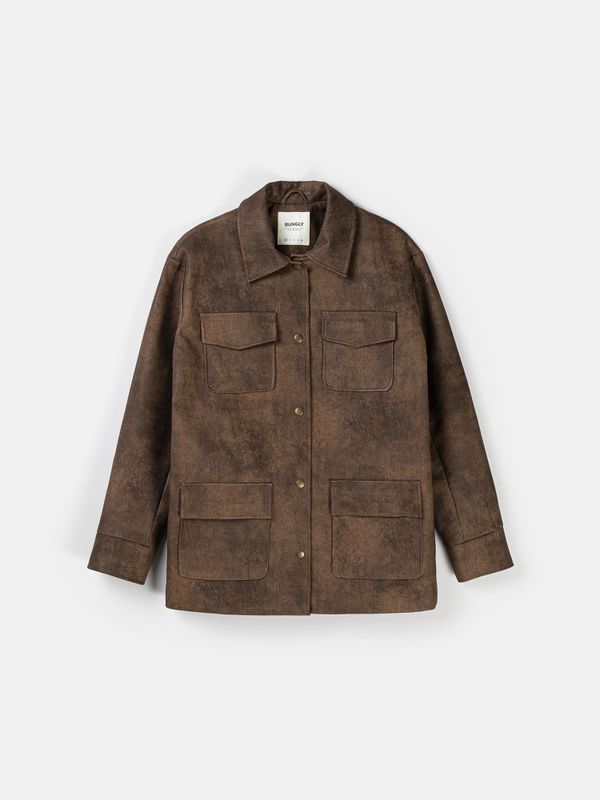 Пиджак из экокожи 