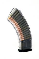 Магазин PufGun для Сайга-МК, 7,62×39, 30 патронов, прозрачный