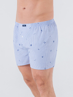 Трусы мужские боксеры синий мелкая клетка
