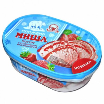 Мороженое Мишка на полюсе клубника-йогурт 490 гр