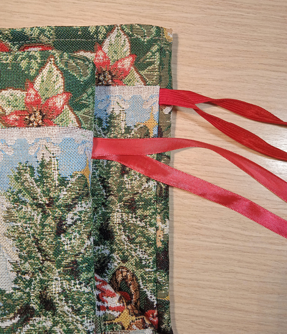 Гобеленовый мешочек для подарков Рождественский подарок 20х28