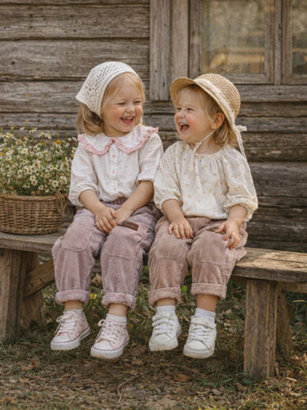 Вельветовые брюки-шаровары Тауп Грей