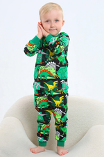Пижама д/мальчика ПЖ-69/25 "Заря-25" р.92 зелёный (Ивашка)