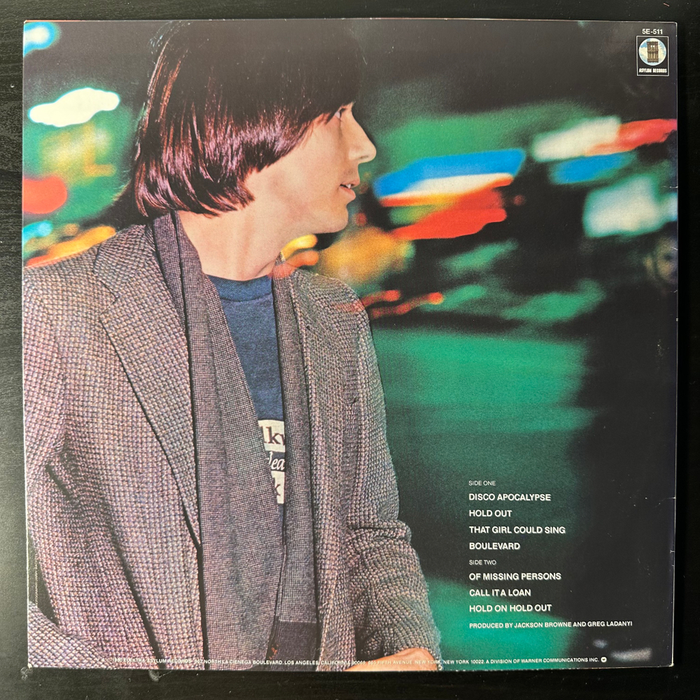 Jackson Browne ‎– Hold Out (Япония 1980г.)