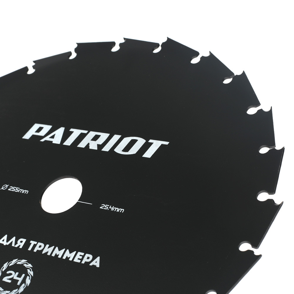 Нож PATRIOT TBM 24 для триммера (255х25.4 мм, 24 зубца)